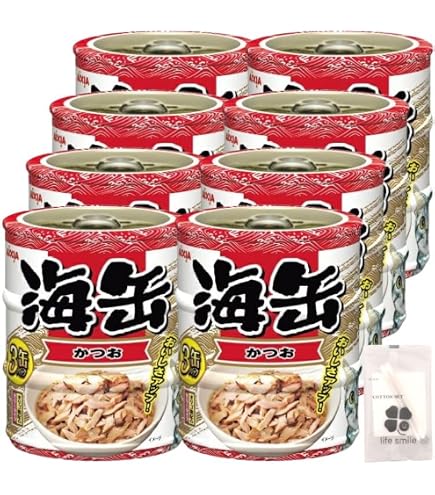 海缶 削り節入りかつお 60g x 3缶✖️40個 Amazon | 海缶ミニ3P 削り節入りかつお 180g（60g×3缶）×24コ | Aixia