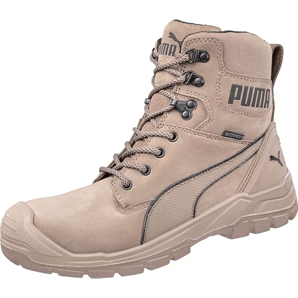 Amazon | PUMA Conquest 7インチ EH, 小麦, 24 | PUMA | 安全靴