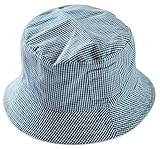 Happy Cherry　赤ちゃん　帽子　キャップ　ベビー用　ハット　サンバイザー　綺麗　折り畳み　日除け　夏　つば　グリッド柄　グリーン　46cm