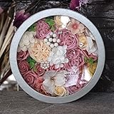 花 フレグランス ソープフラワー ラウンドボックス タイプ 窓付き 丸型 ギフト ボックス リードディフューザー セット 誕生日プレゼント 結婚祝い 記念日 の プレゼント シャボンフラワー メッセー