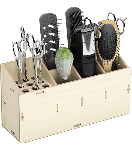 Amazon.co.jp: 木製 シザースタンド シザートレー シザーケース ハサミ