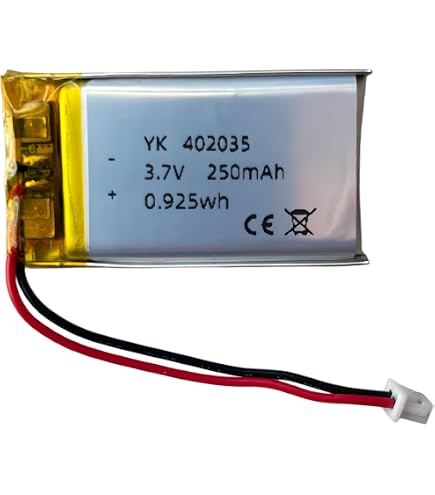 Amazon | リチウムポリマー電池 402035 3線 充電式バッテリー