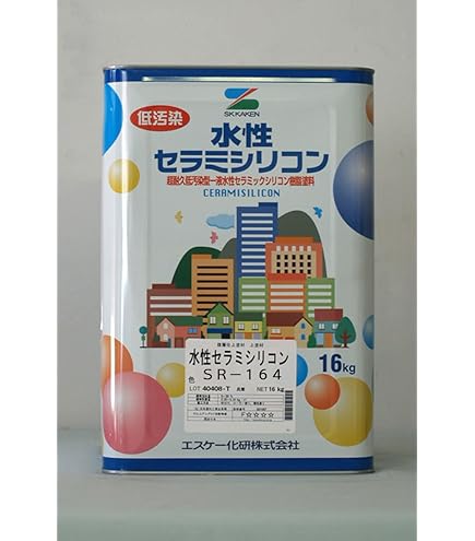 水性弾性セラミシリコン　SK化研 Amazon | エスケー化研 水性セラミックシリコン樹脂弾性塗料 水性弾性