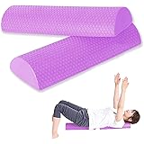 Amazon Lindsports ストレッチングクッション ロングハーフ ネイビー 半円柱 かまぼこ型 Lindsports フォームローラー