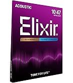 Amazon.co.jp: Elixir エリクサー アコースティックギター弦 NANOWEB