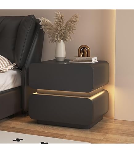 TPTBON パスワードロック LEDベッドサイドテーブル 充電ステーション Amazon.co.jp: TPTBON パスワードロック スマートナイトスタンド