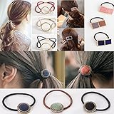 SAIKOUSHOP　ヘアゴム　ヘアアクセサリ　大人　髪留め　キラキラ　ヘアポニー　９セット