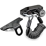 デイトナ(Daytona) バイク用 ヘルメットロック ミラー用(M10) ワイヤーロック(1200mm)付属 ヘルメットホルダー 79399