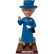 Amazon.co.jp: エリザベス女王2世 ライトブルー ボブルヘッド