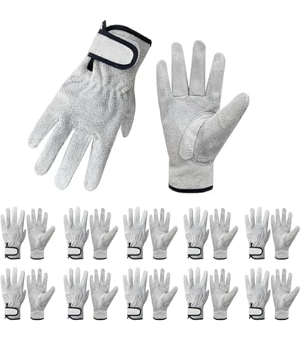 Amazon | TRUSCO(トラスコ) レンジャー型手袋 牛本革製 L JK-18-L × 10