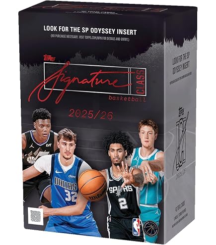 Amazon.co.jp: NBA 2025-26 TOPPS SIGNATURE CLASS BASKETBALL VALUE