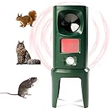 猫よけ 超音波 動物撃退器 変動超音波式ネコ被害軽減器 猫避け 超音波 猫避け対策 超音波 9-23KHZ、22-65KHZ 害獣対策器 猫避け 強力フラッシュライト ソーラー充電 充電不要 電池式 害獣対策 鳥よけ 犬よけ 猫避け 猫よけグッズ I