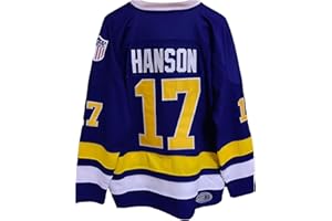 デビッド・ハンソン#17 CHIEFSアイスホッケージャージームービーホッケーブルースティッチドレターズナンバーズM-XXXL