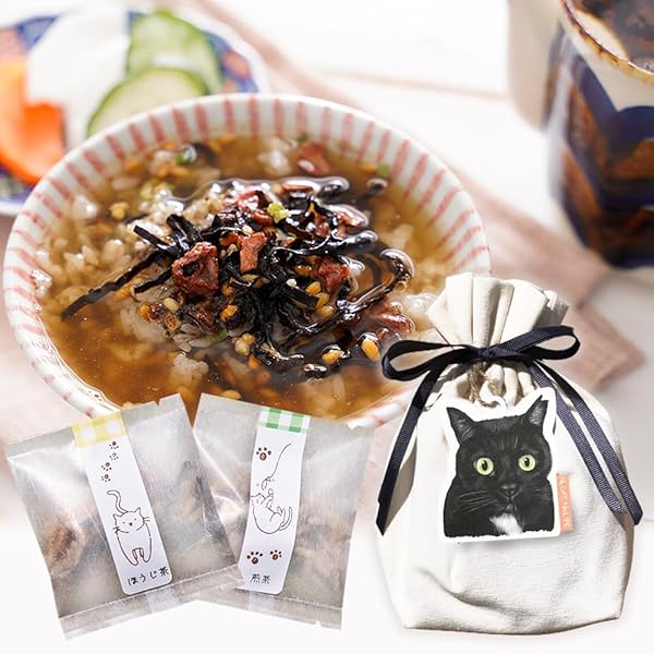 Amazon.co.jp: ねこもなか茶漬け 24.9g(さけ茶漬け 8.3g×1、うめ