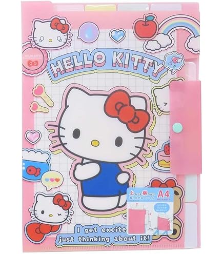Amazon.co.jp: サンスター文具 ハローキティ クリアファイルA5 3P F 3