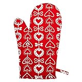 クリッパン KLIPPAN オーブングローブ 5368.00 ハートレッド Oven Gloves オーブンミット ミトン 北欧ブランド コットン かわいい [並行輸入品]