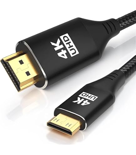 Amazon.co.jp: USB CミニHDMIケーブル1.8M、高速4Kケーブル4K@30/2K