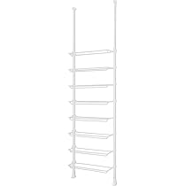 [新品][未使用]平安伸銅工業TRR-70 突っ張りシューズラック 幅70cm Amazon｜HEIAN SHINDO つっぱりシューズラック 24足対応 ワイヤー1本脚