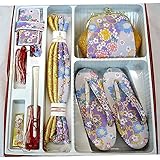 七五三 はこせこセット315番 3サイズ3色/S(3歳用16.5cm) 紫