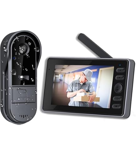 防犯カメラ インターホン ワイヤレス( 2.4/5 GHz WiFi） ドアホン インターホン カメラ付き 防犯カメラ ドアホン インターフォン