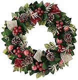 彩か SAIKA 【クリスマス】 リース 赤 レッド 緑 グリーン   Wreath -Burgundy berry  PXT-69