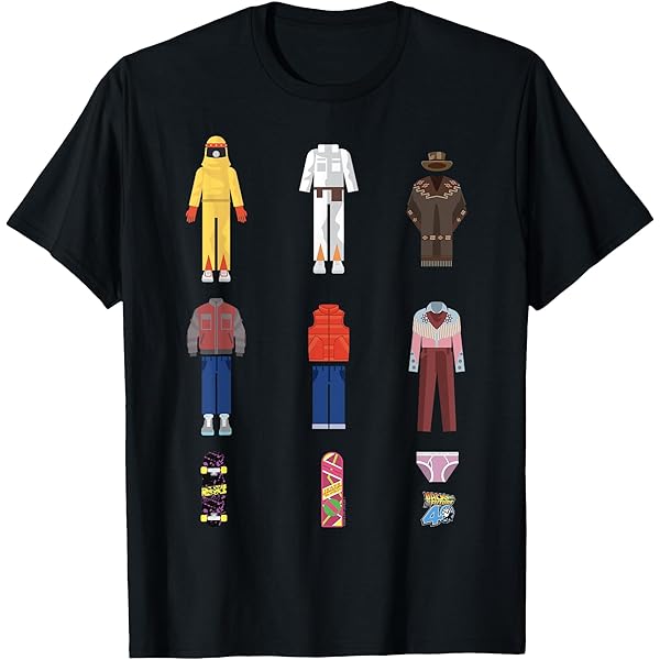 Amazon | バック・トゥ・ザ・フューチャー FLAMED ICON Tシャツ