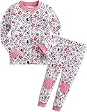 [Vaenait Baby]キッズ子供ベビー服綿100％ルームウェア長袖パジャマ寝間着上下セット Pink Garden S