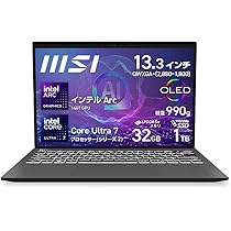 MSI Intel Corei5-1240P搭載13.3型 ビジネスノートPC Amazon.co.jp: MSI ビジネス ノートPC Prestige 13 AI Evo