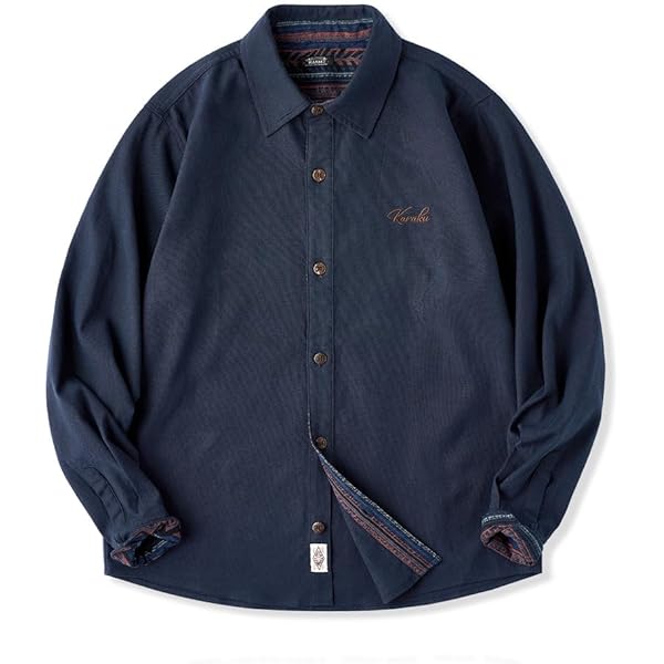 Amazon.co.jp: [karaku] シャツ メンズ 長袖 カジュアル ビジネス