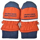 ミトン手袋 通園やお外遊びに大活躍 j-284002 (1～2才用, レンガ)