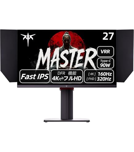 Amazon.co.jp: 4AM 4X27U2 デュアル解像度 ゲーミングモニター 27