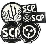 SCP財団グッズ SCPシール ５枚セット SCPステッカー 超かっこいい 特大サイズ ビッグサイズ