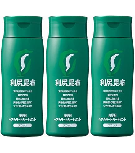 Amazon.co.jp: 利尻カラーシャンプー3本セット（ブラック） : ビューティー
