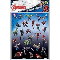 Amazon.co.jp: アベンジャーズ ステッカー シール 4シート 100個