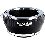 K&F Concept マウントアダプター Nikon対応 ニコン Fマウント レンズ → Nikon 1カメラ対応 ニコン 1 カメラ装着用 ニコン F マウント ニコン1 レンズ変換アダプター 無限遠 高精度 メーカー直営店