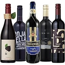 Amazon.co.jp: ワインセット ワイン スペイン飲み比べ 赤ワイン 5本