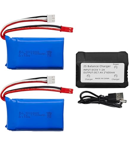 Amazon.co.jp: 7.4V 1500mAh リチウムイオンバッテリー JSTプラグ
