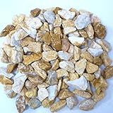 ［砂利 防犯砂利　30kg(約0.5平米)］お庭にぴったりとっても綺麗なイエロー化粧砂利gr01