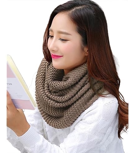 Amazon.co.jp: ぽこぽこウールのスヌードcheck&stripe ハンドメイド