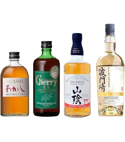 Amazon.co.jp: 江井ヶ嶋酒造 あかし 500ml 3種類各1本 シングルモルト