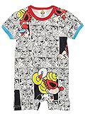 (マイファーストヒステリック) MY FIRST HYSTERIC エンジェルコット SAILOR MINI COMIC総柄 ショート丈カバーオール ホワイト