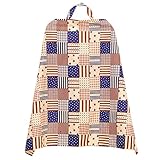 Tovadoo 授乳ケープ 収納袋付き 調整ストラップ 多色 コットンブレンド　プリント　ファッション　高品質　ソフト　軽量　厚手生地　通気性よい　洗濯機対応　出産準備　出産祝い 96*76cm