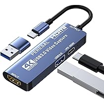 Amazon.co.jp: PERESAL USB3.0ビデオキャプチャカード、PD 100W