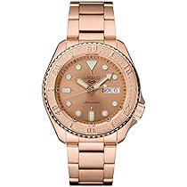 Amazon.co.jp: SEIKO 5 スポーツ 自動巻き ローズゴールドダイヤル