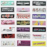 60枚 オモシロ痛ドリ車 ステッカー ヘルメット JDMドリフトステッカー グラフィック スクーター デカール パロディ