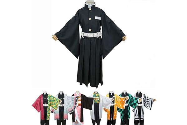 [KEENNESS] 鬼滅の刃 遊シルエット編 グッズ コスプレ 子供 服 鬼殺隊 子供 コスプレ 文化祭 パーティー クリスマス ハロウィン 舞台衣装