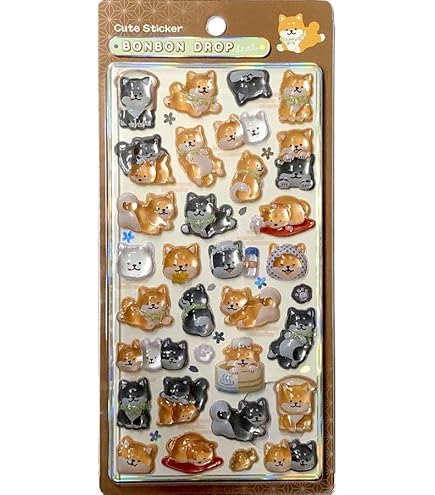 Amazon.co.jp: ボンボンドロップシール 日本犬 和犬 : ペット用品