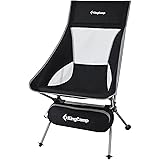 KingCamp キャンプ椅子 アウトドアチェア 折りたたみ 超軽量 幅65cm ハイバック 耐荷重150kg 7075アルミ製 より安定 コンパクト 収納袋付き イス キャンプ 椅子 お釣り 登山 携帯便利