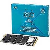 CFD SSD M.2 NVMe RGAX シリーズ 3D NAND TLC採用 SSD PCIe Gen3×4 (読み取り最大3100MB/S) M.2-2280 NVMe 内蔵SSD2TB CSSD-M2L2TRGAXN 国内メーカー