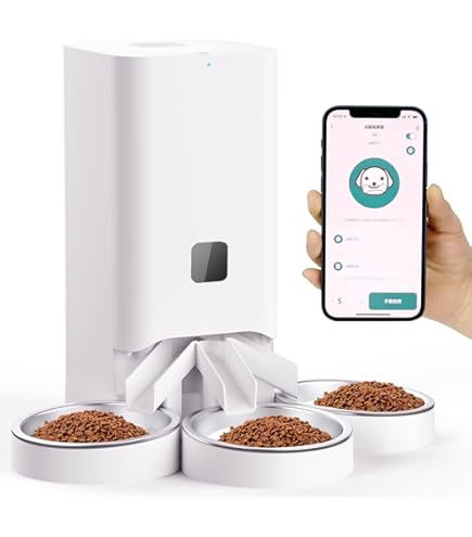 自動給餌器 猫 中小型犬用 多頭飼い 6L 3匹 Amazon | 【2024最新改良】多頭飼いに向け 自動給餌器 猫 中小型